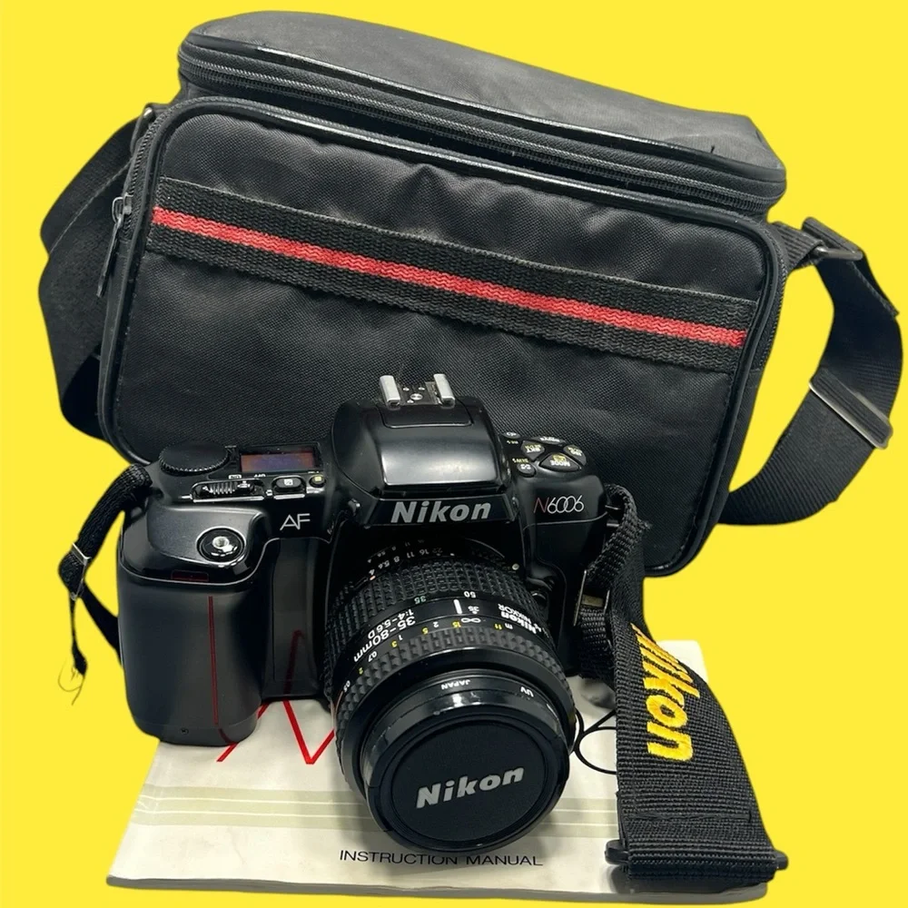 Nikon N6006 AF Camera With Nikon AF Nikkor 35-80mm 1:4-5.6D Lenses & Neck Strap